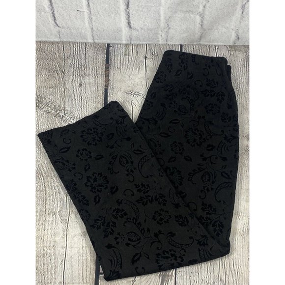 Equestrian Designs Women’s Black Two Tone‎ Floral Trouser Career Pants Size S - Picture 11 of 11